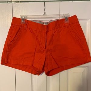 J. Crew Red Orange Chino Shorts 3 inch